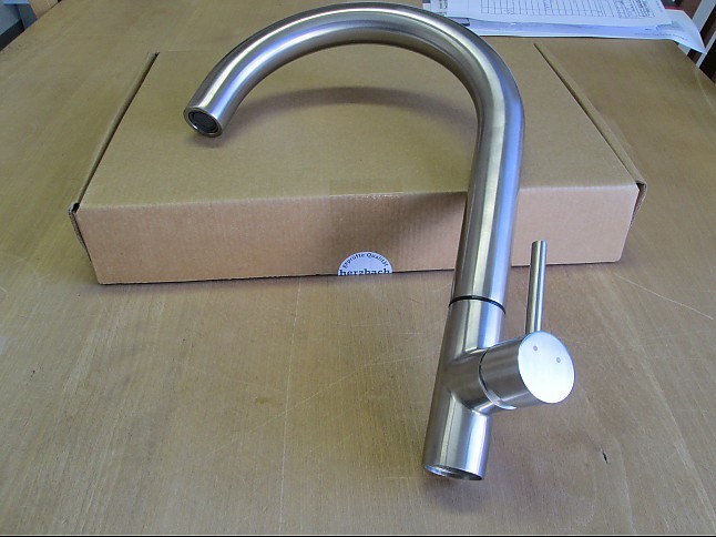 Armatur spültisch einlochbatterie design ix edelstahl herzbach ...