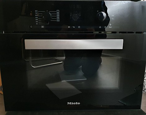 Mikrowelle Miele M 6262 TC schwarz / Edelstahl 40 cm Drehteller - M 6262 TC