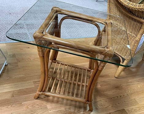 Rattan-Ecktisch - Rattan-Ecktisch