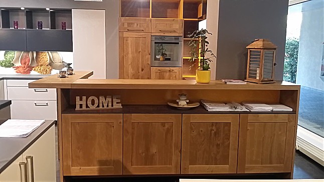 Schmidt küchen musterküche echt holz küche eiche aragon mit ...