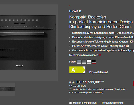 Miele Backofen H7244B - H7244B
