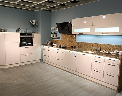moderne Küche mit Granitarbeitsplatte - C239 Laser brillant Magnolie
