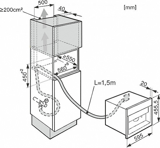 Kaffeevollautomaten Miele CVA6805 BRWS Einbaukaffeevollautomat mit