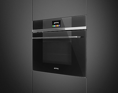 Design Backofen mit Mikrowellenfunktion von SMEG - SF4104MCN