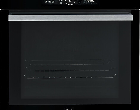Einbau-Backofen mit Pyrolyse (73 l) Schwarzes Glas Originalverpackt - AKZM 8481 P NB