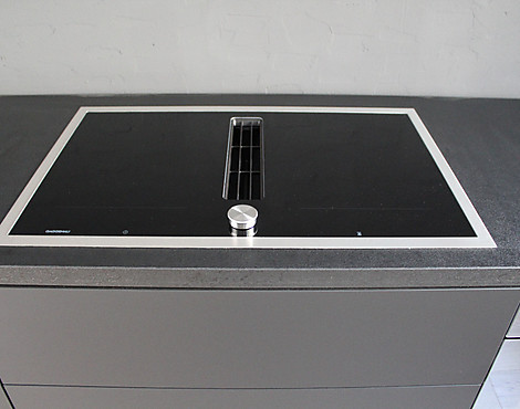 Luxus Muldenlüfter 80 cm mit Flex-Induktion und Edelstahlrahmen - CV 282 111