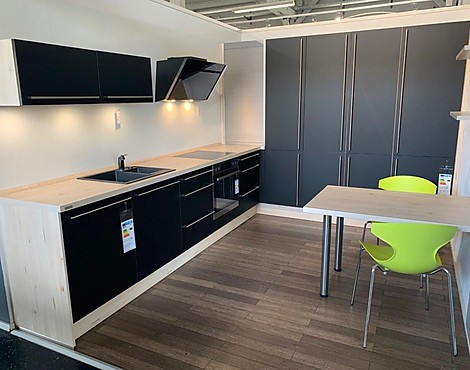 Dassbach Küche "Forma" - F428 Schwarz seidenmatt