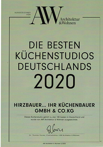 Auszeichnung der Zeitschrift Architektur & Wohnen