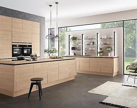 Weltneuheit Nobilia Line N grifflose Designküche Riva Sommerset mit Bosch Accentline Einbaugeräte - Line N Riva 887 Somerset Nachbildung + Bosch Accentline