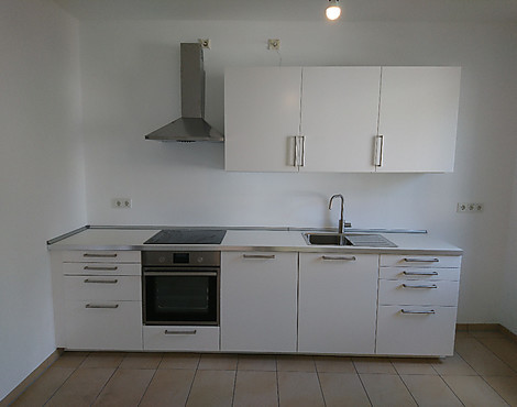Küchenzeile / Küchenblock weiss matt 3 mtr. - Eigenproduktion Tischlerei der Küchenmeisterei
