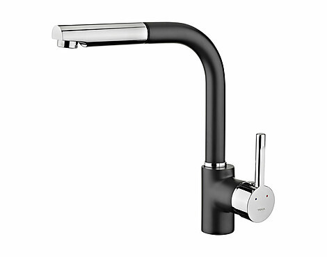 TEKA Einbauspüle Tegranite-Einbauspüle mit einem Becken - FORSQUARE 34.40 TG AUTO schwarz/black