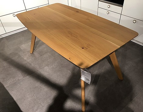 Esstisch in Bootsform 160 x 80/90 cm in Eiche massiv - Artikel-Nr. 197-29