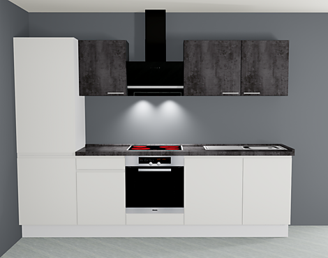 Küchenblock 280cm grifflos sofort lieferbar - PN100