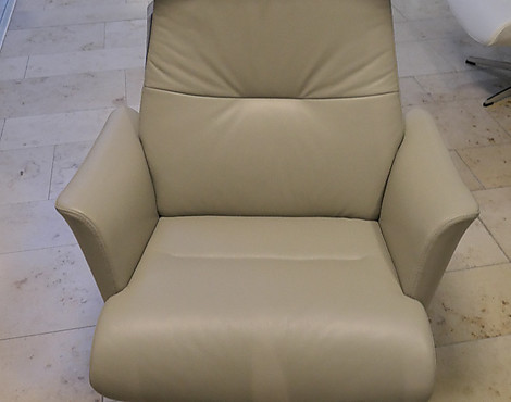 Ledersessel / Relaxsessel mit Fußstütze - BEYOUNG