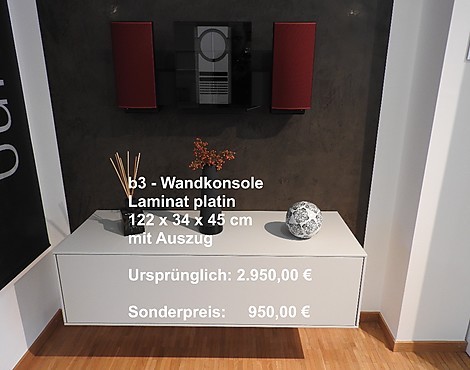 b3 Wandkonsole - b3 Laminat Platin