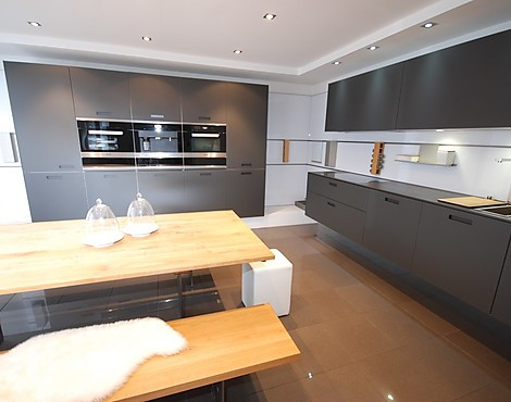 NX 902 Glas matt lavaschwarz - NX 902 lavaschwarzes mattes Glas