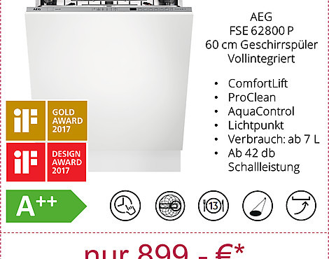 Großraum-Geschirrspüler ComfortLift & ProClean - FSE62800P