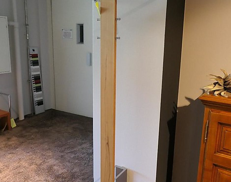 Wandgarderobe mit Schirmständer, Kleiderstange, 5 Haken - TIMBER
