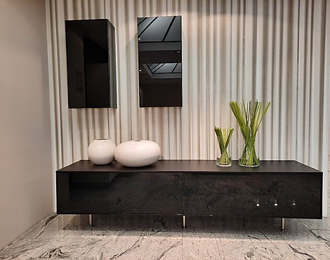 Sideboard in Glas schwarz - Vaso