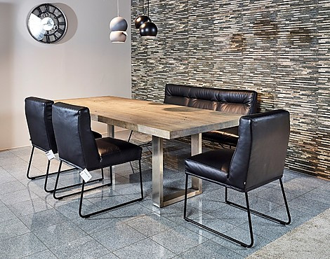Esstisch - Tisch Woodflex Farbe Stone grey 240x100 cm (KL)