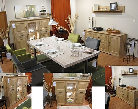 Highboard und Sideboard - Wildeiche vollmassiv