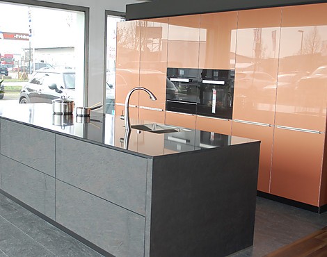 Echt Steinfurnier Schiefer , Senscomatic Tip-On - Planeo Stone Vitrin