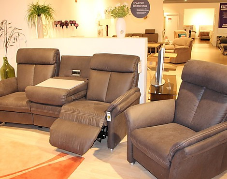 Noble Fernseh-Lounge inkl. Sessel - Polstergarnitur