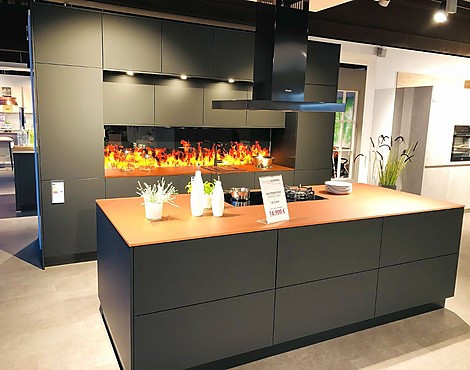 DESIGN PUR! Global Fino matt mit GLAS Arbeitsplatte - Artikel-Nr. 114-145