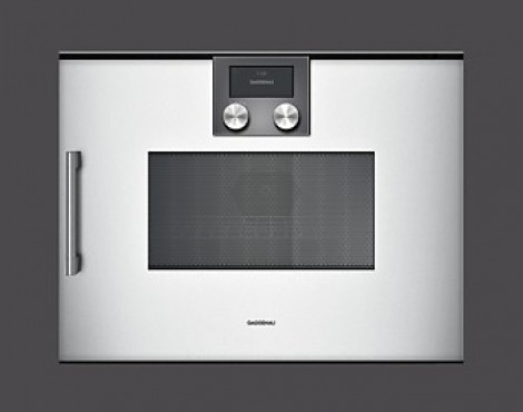 Gaggenau Mikrowellen-Backofen Serie 200 Silber NEUGERÄT - BMP 250130 rechtsangeschlagen