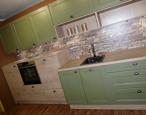 Landhaus Windsor Lack Olive und Timber Steineiche - Nolte Windsor Lack und Timber