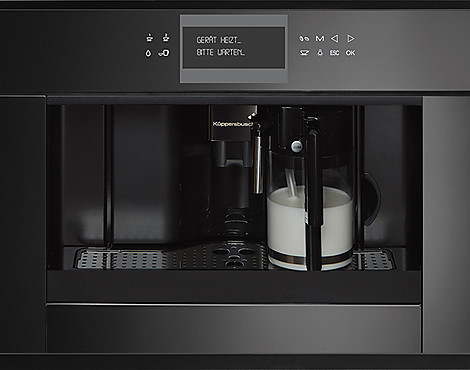 Compact Kaffee Vollautomat Einbau Kaffeemaschine design schwarz - CKV6550.0S5