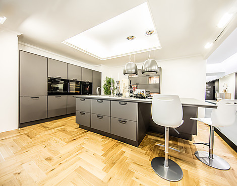 Nobilia Touch - Nobilia Touch Lacklaminat Schiefergrau