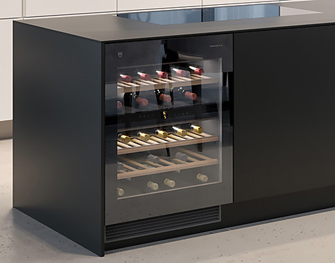 Aktionspreis bis zum 27.07.19! Unterbau Weinklimaschrank mit Touchopen und 2 Temperaturzonen - 5107360012 Winecooler UCSL
