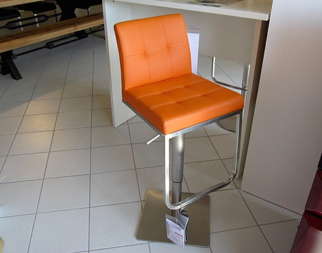 Barhocker - Kunstleder orange