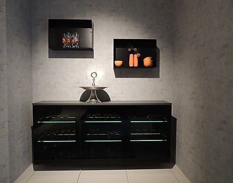 Sideboard mit Alu Elements Regalen - Sideboard Designglas 97