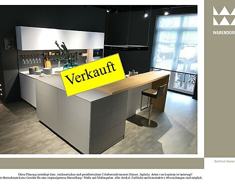 Interessante und aufgelockerte U-Küche - Warendorf F 26 Softmatt