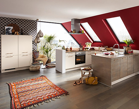 Moderne U-Küche mit Bosch Geräten - Fashion Magnolia