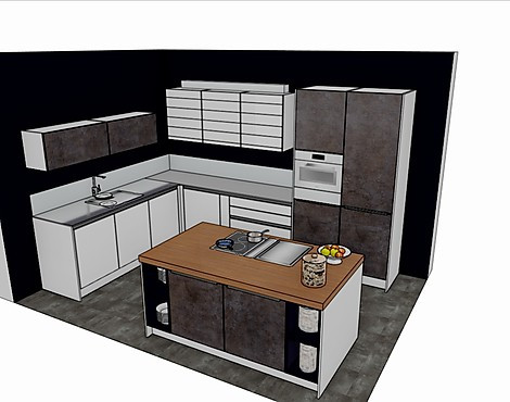 modern, grifflos, Glasfronten - Eine Komposition aus Glas, Echtholz und Edelstahl
