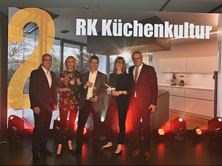 Das RK Küchenkultur Team ber der LEICHT Global Kitchen Design Award Preisverleihung