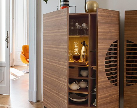 Eleganter-Design Barschrank incl. Innenbeleuchtung - POLIFEMO