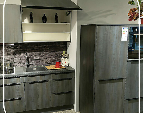 Kompaktküche Design Meteor - METEOR "SCHWARZSTAHL"