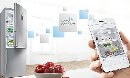 Modernes Wohnen und moderne Lebensmittellagerung erklimmen dank Kühlgeräten mit Bosch Home Connect eine neue Stufe.
