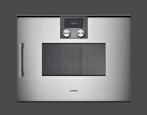 Gaggenau Mikrowellen-Backofen Serie 200 Metallic NEUGERÄT - BMP 250110 rechtsangeschlagen