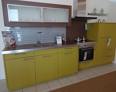 Exklusive Rational Küchenzeile - Cambia Pistazie Micro Lack