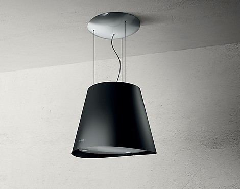 PRF0120352 - moderne Inselhaube in schwarz, 50 cm