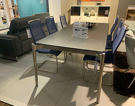 6x Stühle / Freischwinger Bespannung blau - Elli