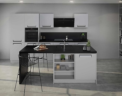 Aktionsküche Komfort mit Granit und Neff-Geräten - Inselküche - Inklusive Granitneuheiten - Komfort Neff