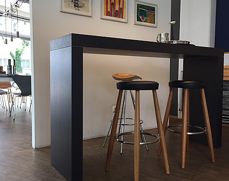 Theke - Stehtisch - Theke - Eiche 54 schwarzbraun