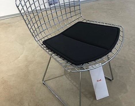 4 Essplatzstühle Metallgestell, verchromt - Bertoia