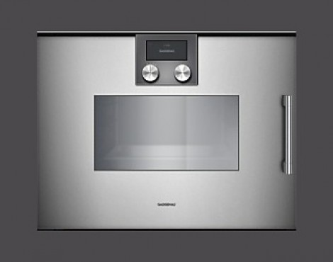 Gaggenau Dampfgarofen Serie 200 Metallic NEUGERÄT - BSP 221110 linksangeschlagen